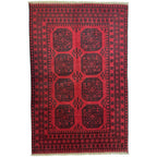 235 x 151 cm Hand Knotted Afghan Akche – Wool Rug