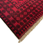 235 x 151 cm Hand Knotted Afghan Akche – Wool Rug