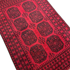 235 x 151 cm Hand Knotted Afghan Akche – Wool Rug