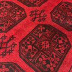 235 x 151 cm Hand Knotted Afghan Akche – Wool Rug