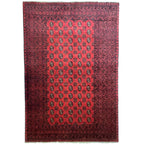 292 x 195 cm Hand Knotted Afghan Akche Bokhara – Wool Rug