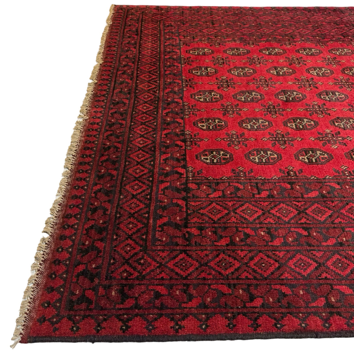 292 x 195 cm Hand Knotted Afghan Akche Bokhara – Wool Rug