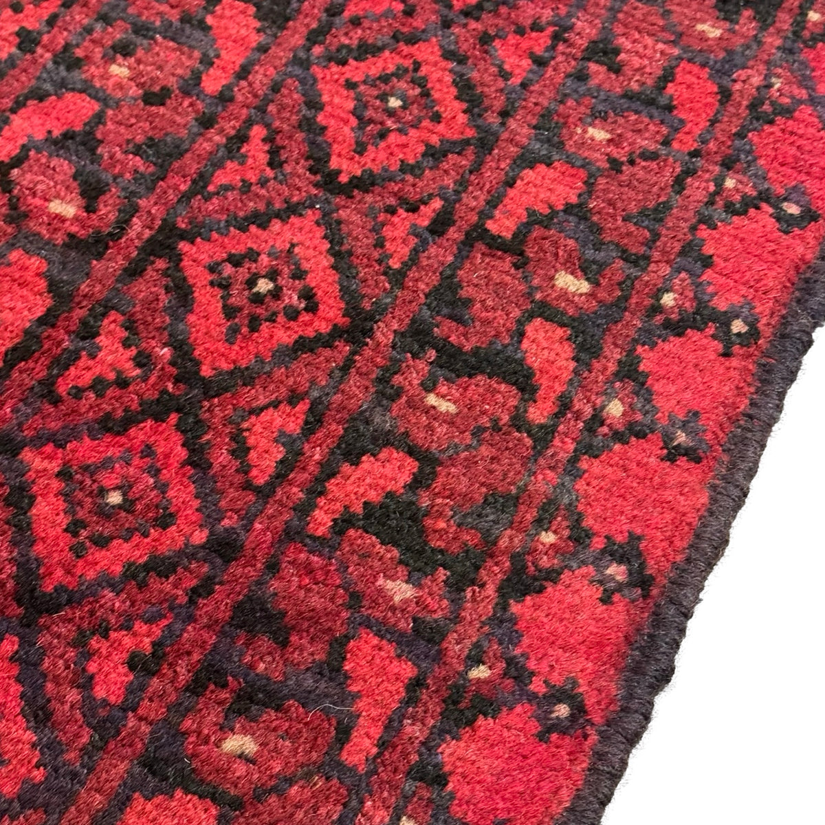 292 x 195 cm Hand Knotted Afghan Akche Bokhara – Wool Rug