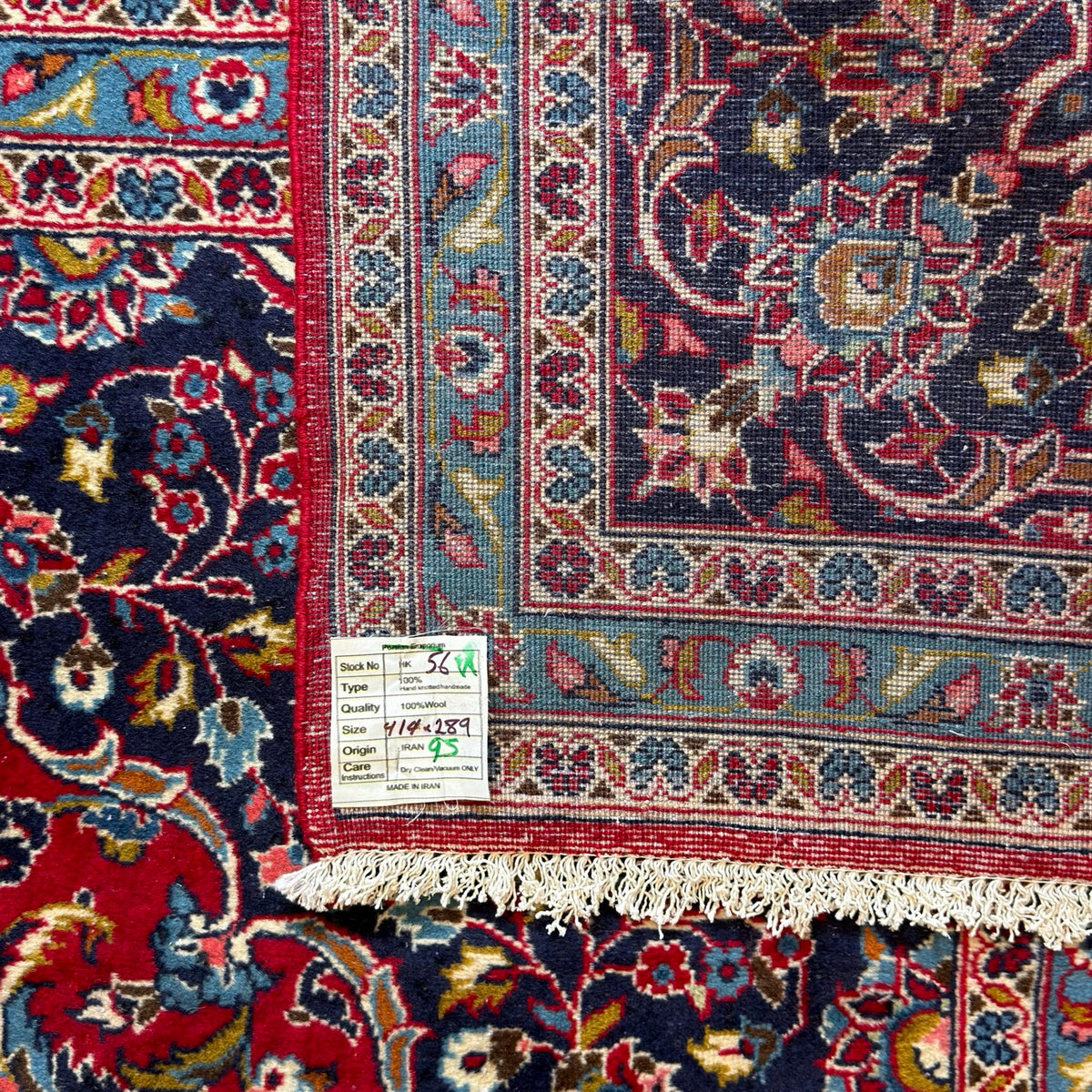414 x 289 cm Hand Knotted Persian Kashan – Wool Rug