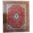 380 x 295 cm Hand Knotted Persian Kashan – Wool Rug