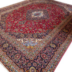 380 x 295 cm Hand Knotted Persian Kashan – Wool Rug
