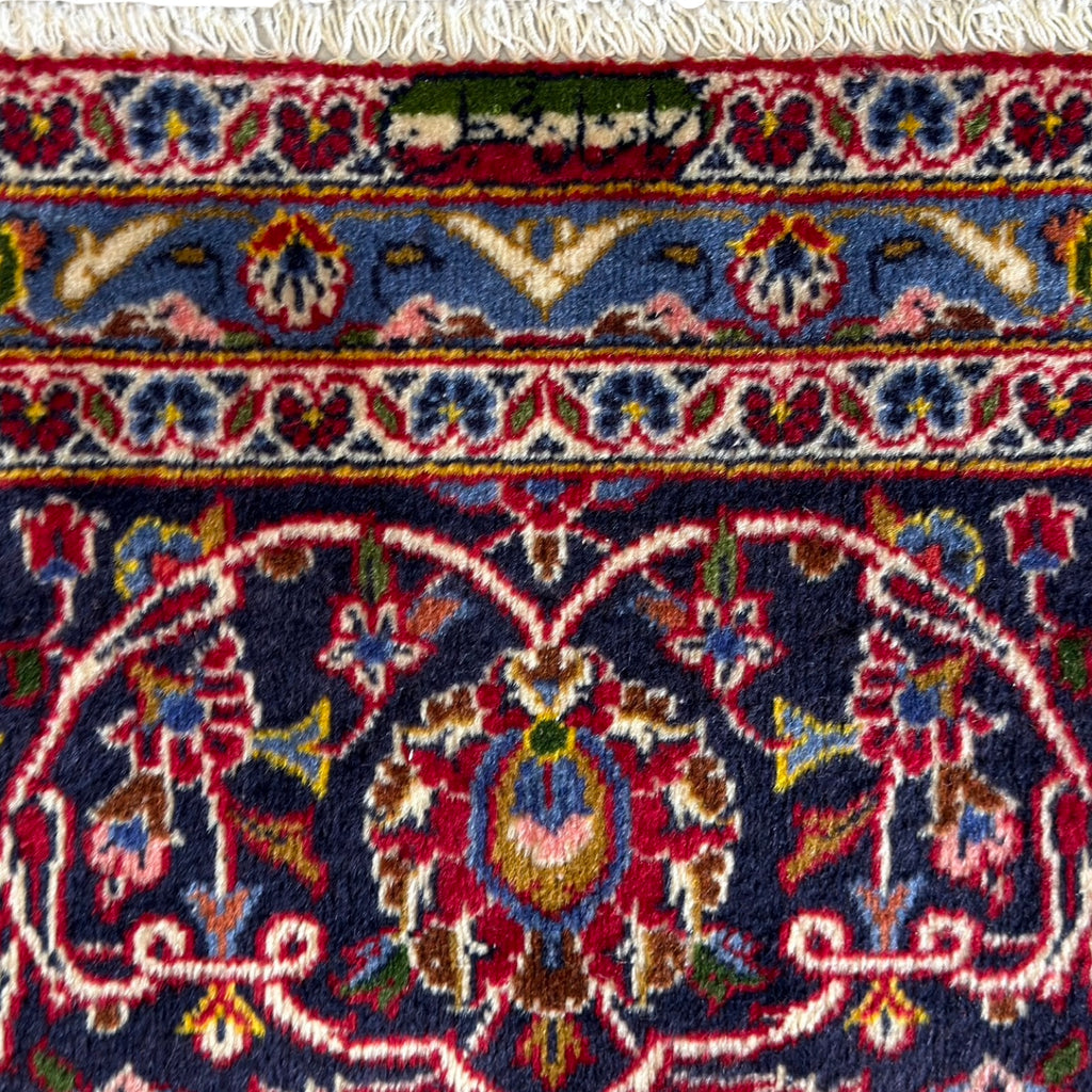 380 x 295 cm Hand Knotted Persian Kashan – Wool Rug