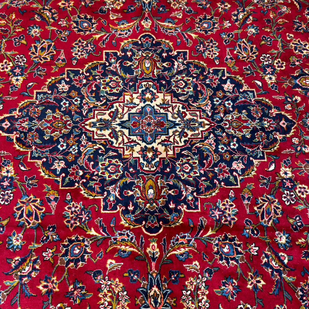 392 x 280 cm Hand Knotted Persian Kashan – Wool Rug