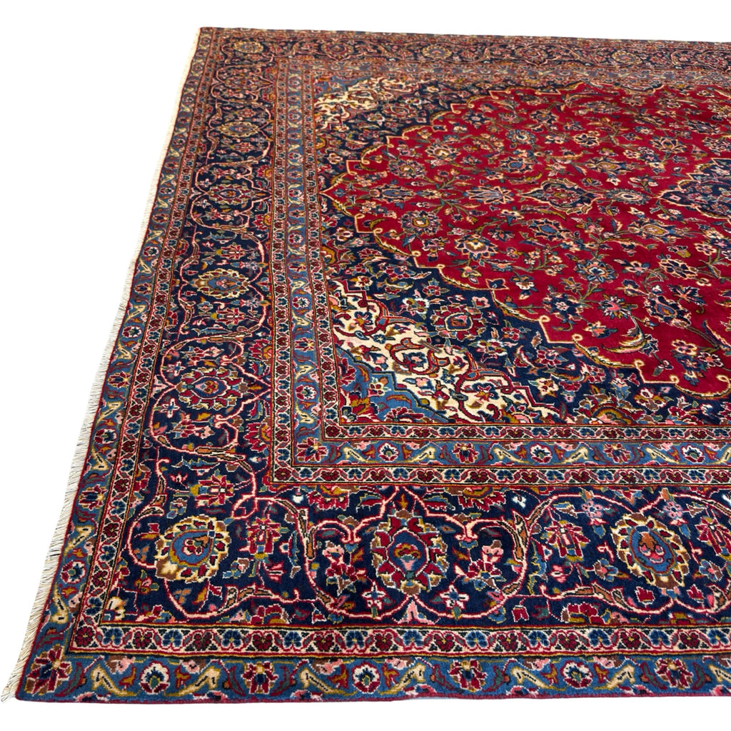 392 x 280 cm Hand Knotted Persian Kashan – Wool Rug