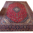 392 x 280 cm Hand Knotted Persian Kashan – Wool Rug