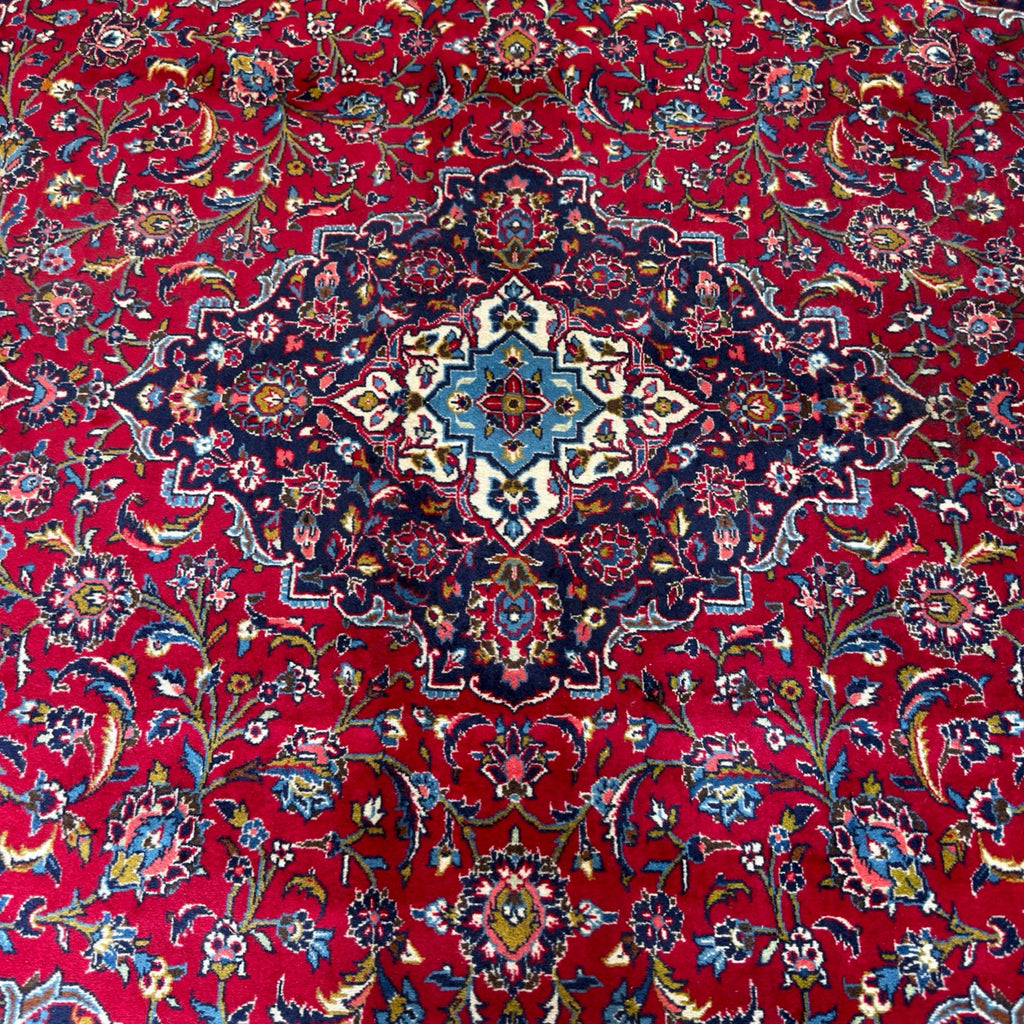 414 x 289 cm Hand Knotted Persian Kashan – Wool Rug