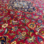367 x 243 cm Hand Knotted Persian Kashan – Wool Rug