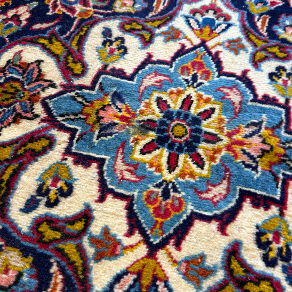 367 x 243 cm Hand Knotted Persian Kashan – Wool Rug
