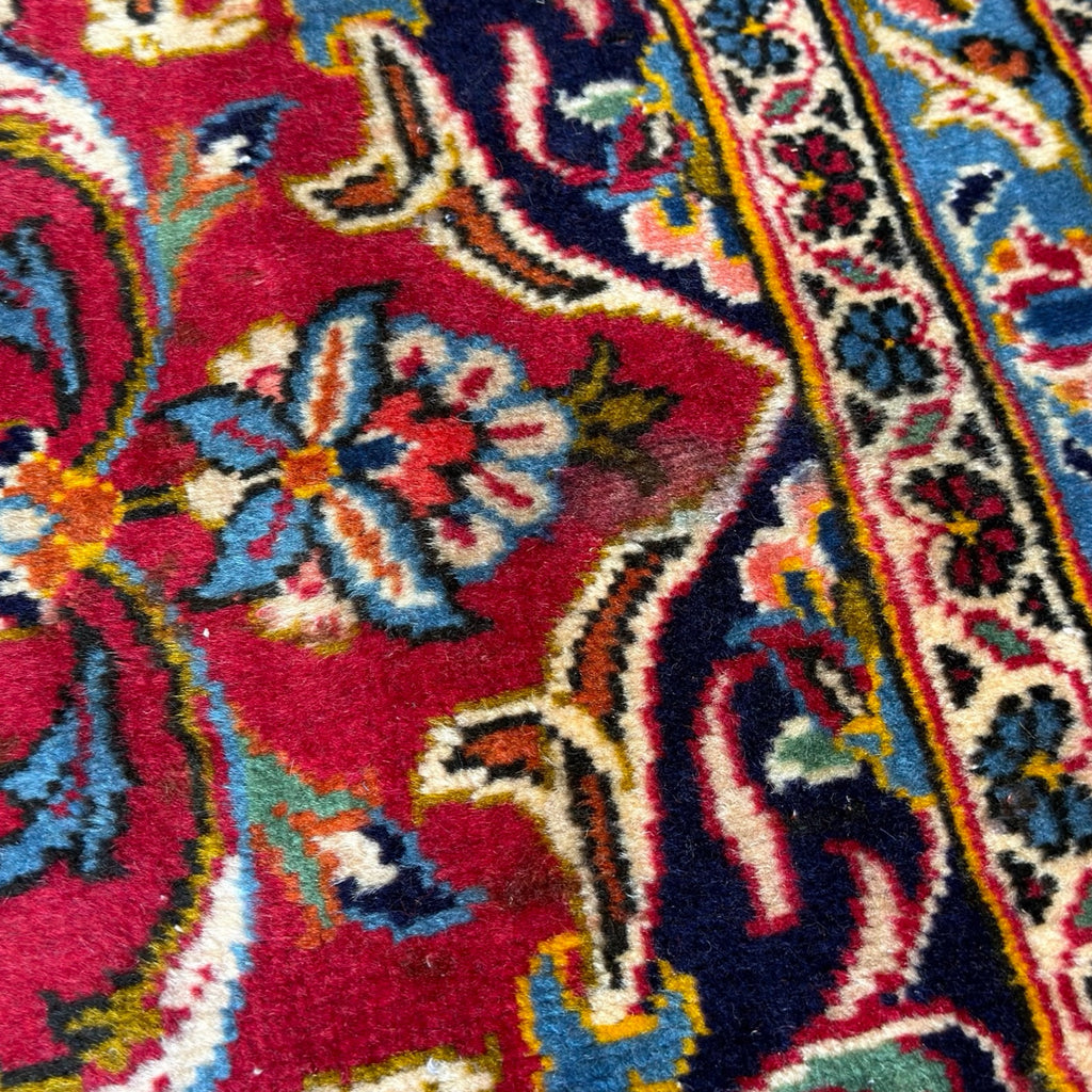 367 x 243 cm Hand Knotted Persian Kashan – Wool Rug