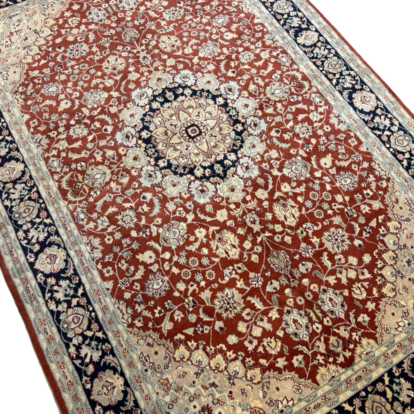 275 x 183 cm Afghan Chobi Sutri Hand-Knotted Wool Rug