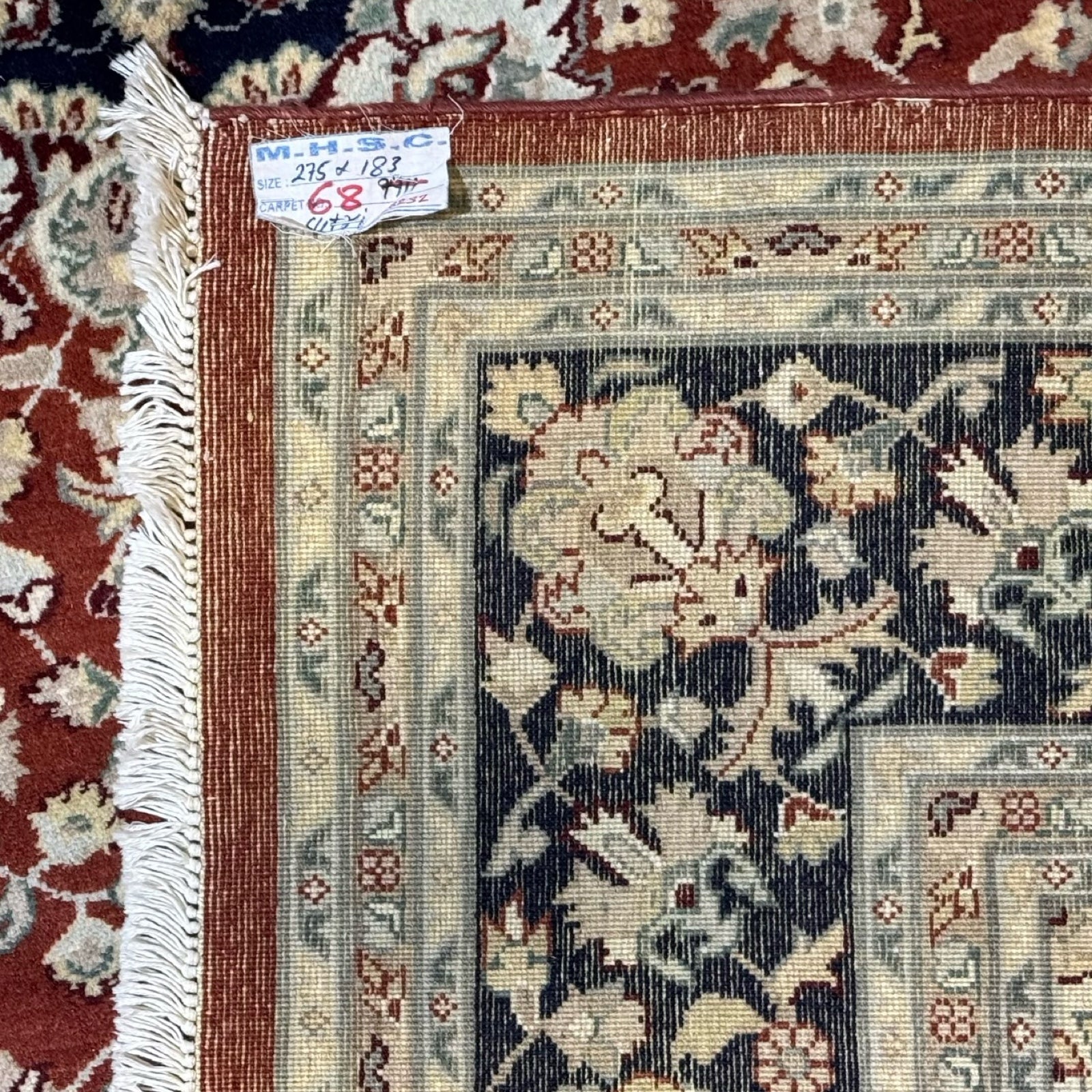 275 x 183 cm Afghan Chobi Sutri Hand-Knotted Wool Rug