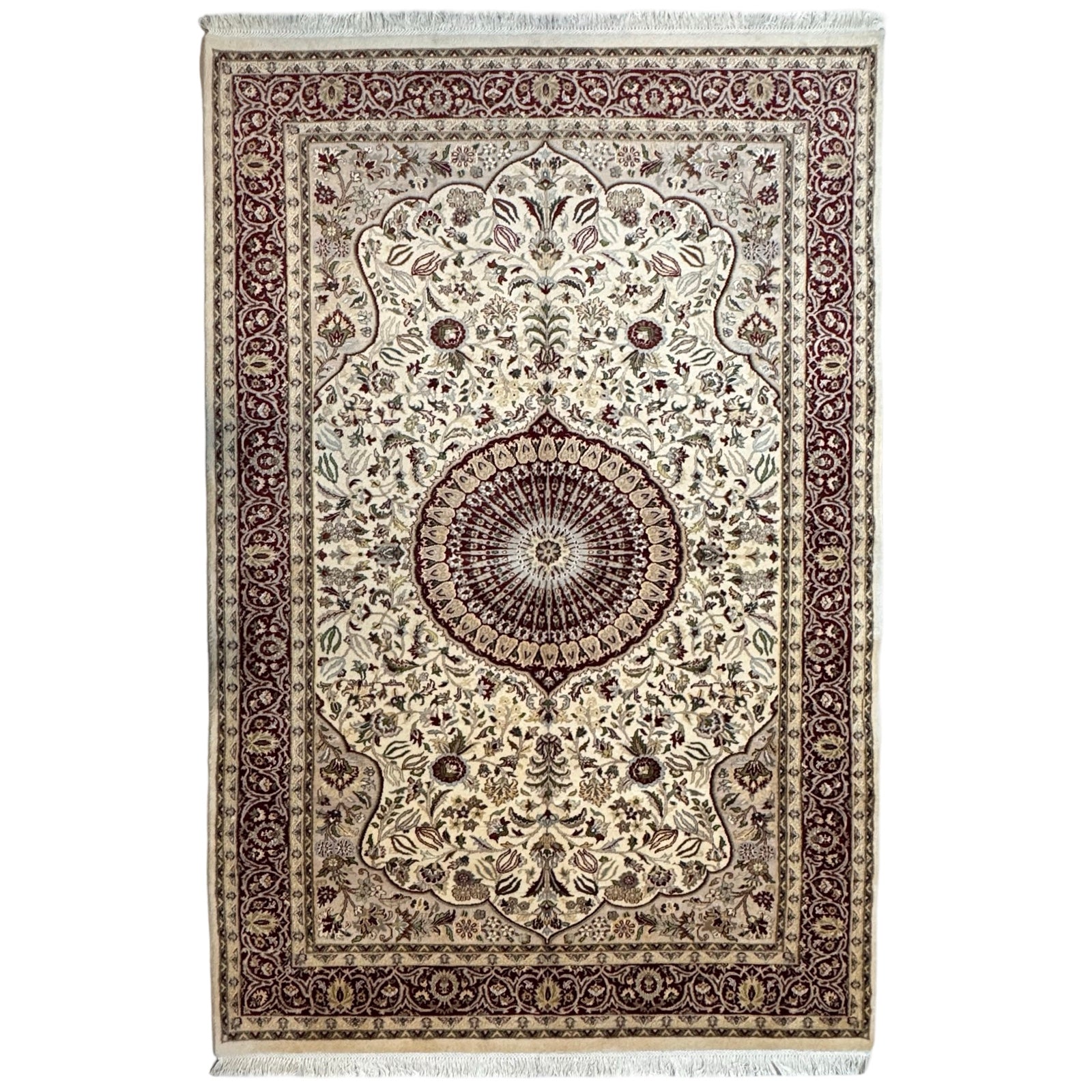 282 x 183 cm Afghan Chobi Sutri Hand-Knotted Wool Rug