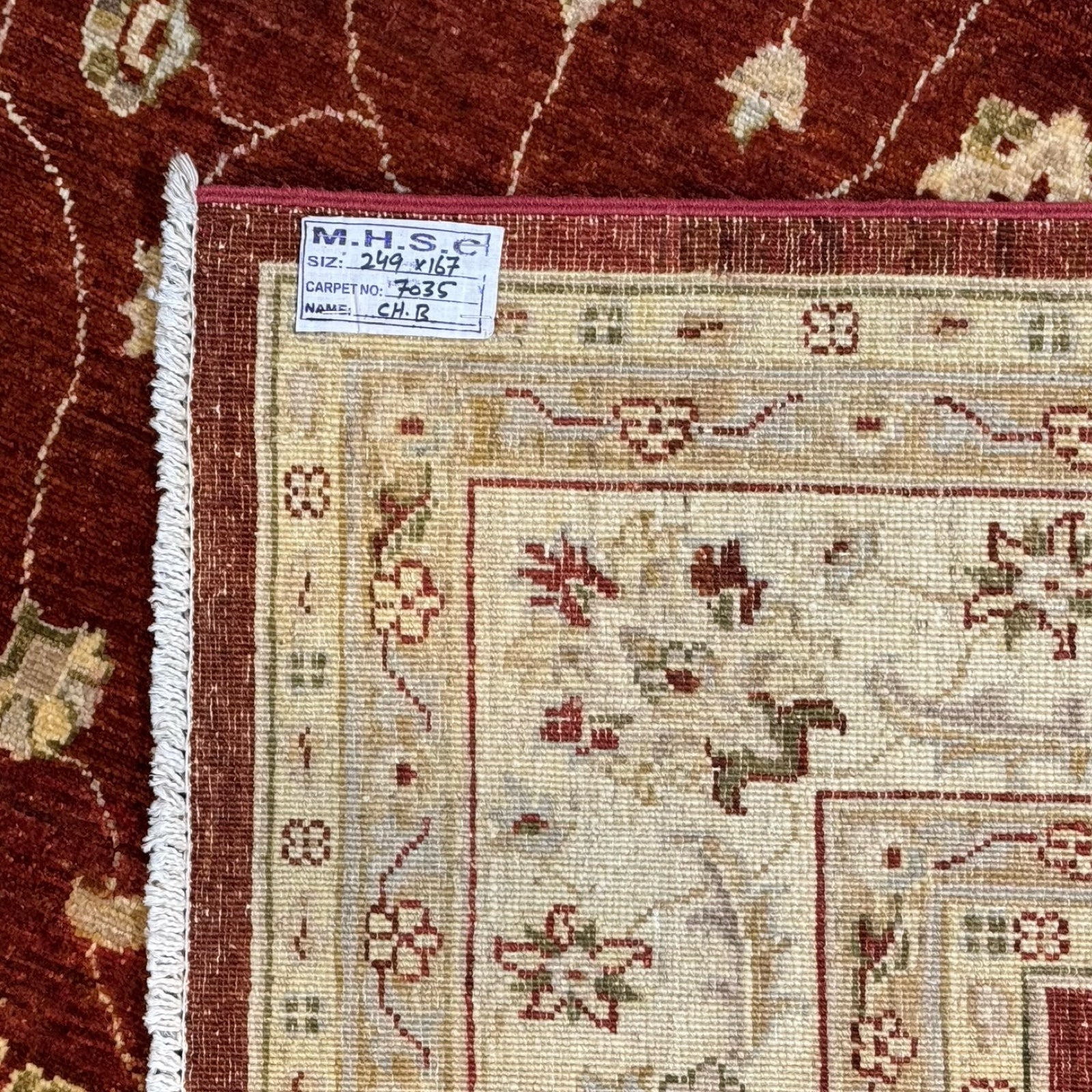 249 x 167 cm Afghan Ziegler Chobi Hand-Knotted Wool Rug