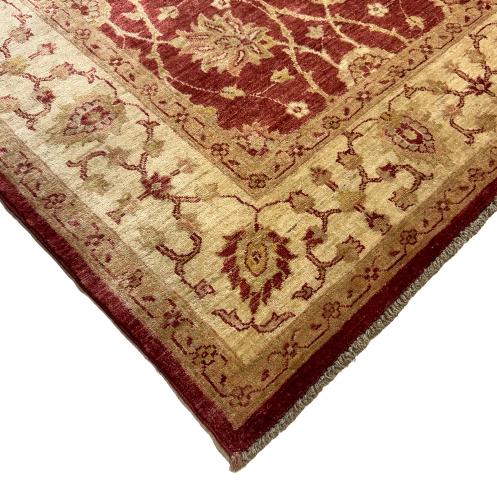 228 x 175 cm Afghan Chobi Ziegler Hand-Knotted Wool Rug