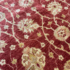 228 x 175 cm Afghan Chobi Ziegler Hand-Knotted Wool Rug